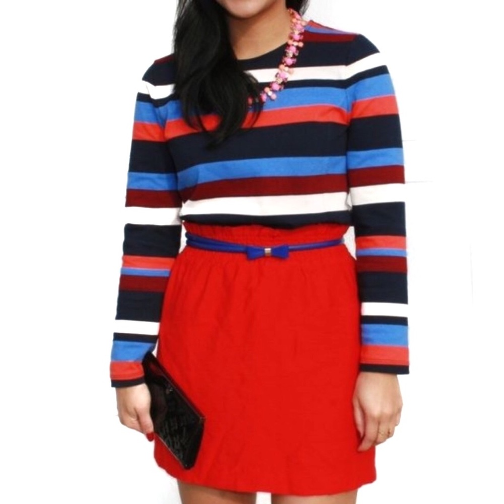 J. CREW | Colorblock Stripe Top